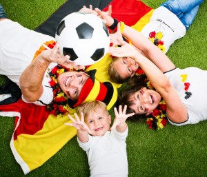 Fußball Fans Deutschland Jubeln